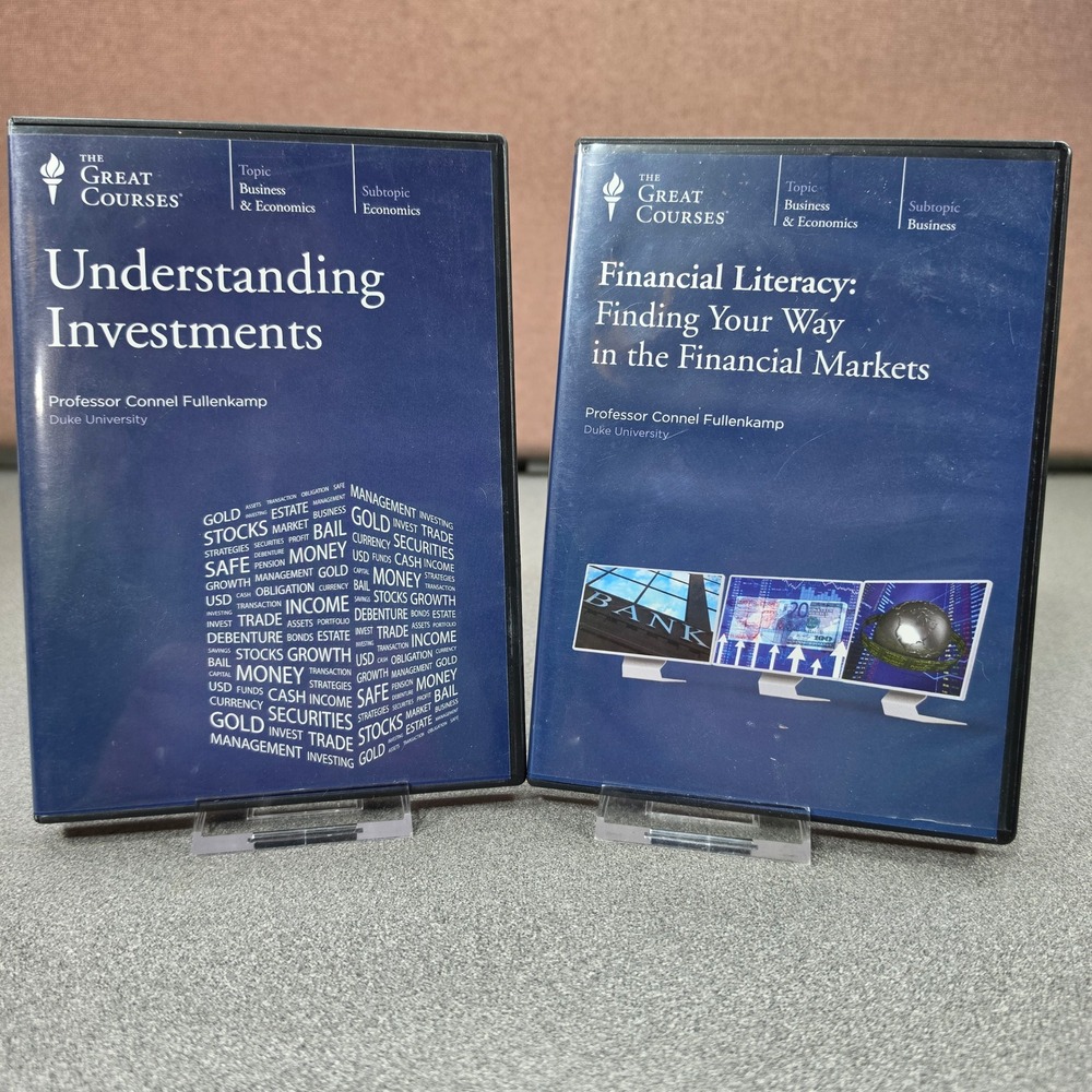 The Great Courses Understanding Investments Financial Literacy DVD Set Blue EX